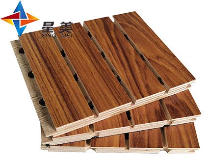 多层实木槽木吸音板