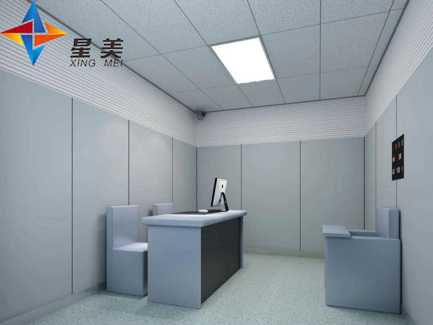 公安涉案人员等候室防撞防护翻新改造技术要点
